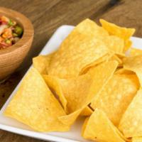 Chips & Salsa · Corn tortilla chips & your choice of salsa.