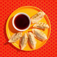 Pan-seared Dumplings · Crispy seared dumplings.