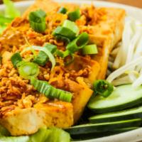 Tofu Bowl · Soy-ginger glazed to-fu-que. GF, Vegan