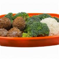 Plant Based Meatball · 1 Meatball = 1 ounce. Pick Protein Amount, Choice of Carb, Choice of Veggie. Add Extras or S...