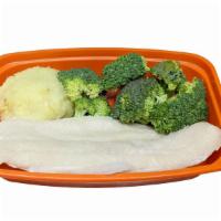 Swai (White Fish) Meal · Pick a Flavor of Swai, Protein amount, Carbs, and Veggies. Add Extras or Side Sauces