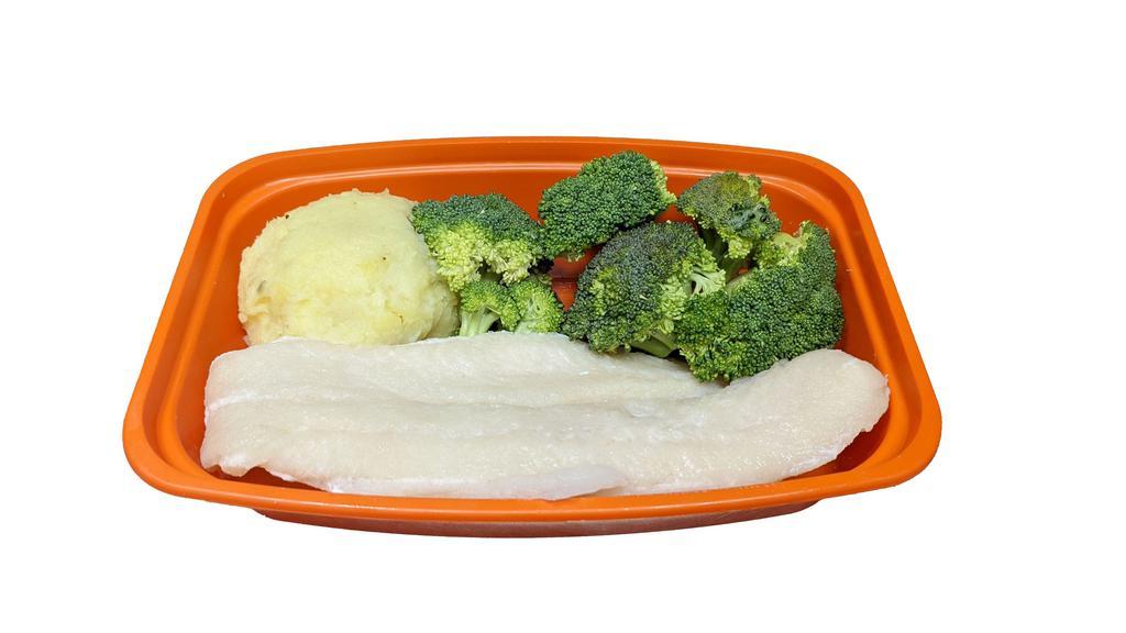 Swai (White Fish) Meal · Pick a Flavor of Swai, Protein amount, Carbs, and Veggies. Add Extras or Side Sauces