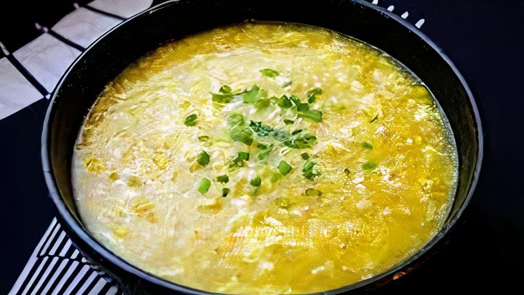 Corn with Chicken Soup · Wash and wipe dry chicken fillet, chop into minced chicken and add marinade to marinate for a while; 2. Pour corn mint into water and boil; beat eggs well