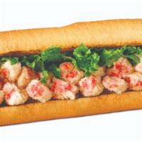 Lobster and Seafood Classic · Lobster and Seafood Salad, lettuce, served on buttery toasted artisan bread.