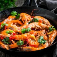 Pepper Shrimp · Shrimp cooked with herbs and pepper.