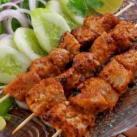 Tandoori FIsh Tikka · Mahi mahi fillets marinated in special spices & herbs cooked on skewers