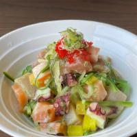 Seafood Salad · Assorted fish mixed with vegetables