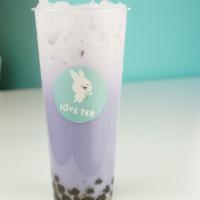 Taro Milk Tea Large · with original black boba