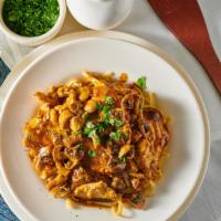 Chicken Marsala · Fresh breast of chicken, mushrooms, and marsala wine sauce, served over fettuccine pasta.