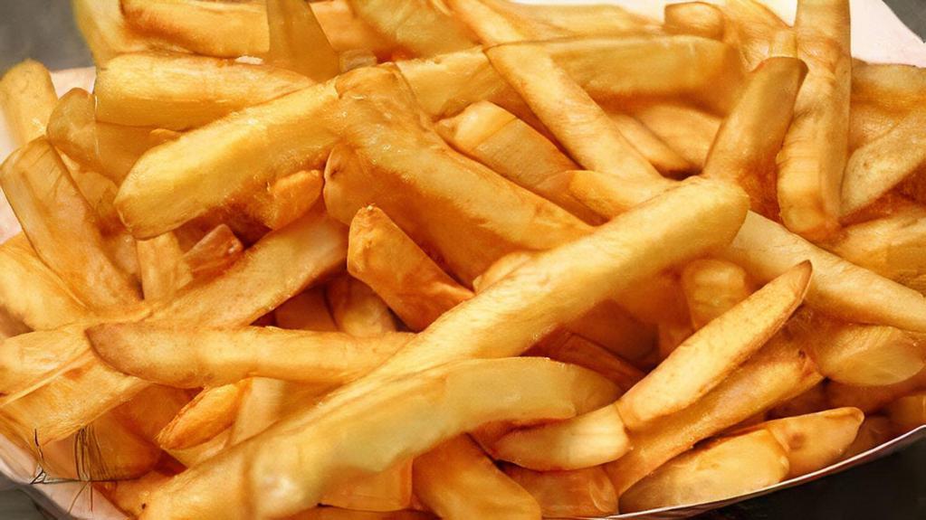 Fries · Crinkle cut fries.