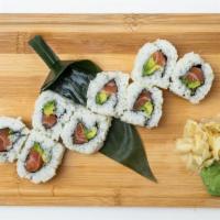 Spicy Salmon Hand roll · Spicy salmon, cucumber. Served spicy.