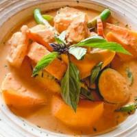 Curry Mango Spice · A unique tropical blended curry of prawns and fresh mango slice simmered in red curry sauce,...