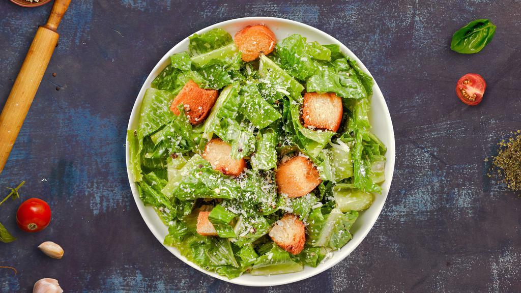 Cease The Caesar Salad · Romaine lettuce, parmesan cheese, homemade croutons with caesar dressing.
