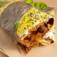 Crepe (Batter-1) · Comes With 2 Crispy Backed Crackers, 2 Organic Eggs and Organic Lettuce
A mix of Black Rice*...