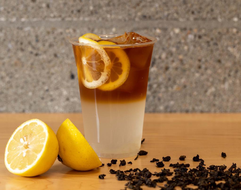Lemonade Charcoal Oolong Iced Tea · 