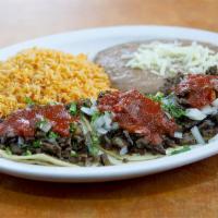 Platillo Pirrin · 3 Tacos your choice of Meat