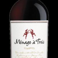 MENAGE A TROIS  ( Red blend ) 750 ml · California- This wine has fresh, ripe, jam like fruit that is the calling card of California...