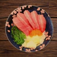 Toro Don (Bluefin Tuna Belly Bowl) · Fatty, buttery bluefin tuna belly sashimi over rice or salad