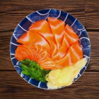 Sake Don (Salmon Bowl) · Rich salmon sashimi over rice or salad