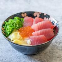 Tekka Don (Tuna Bowl) · Fresh tuna sashimi over rice or salad
