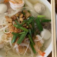 #11. Trieu Chau · Hủ Tiếu Triều Châu - Pork, Shrimp, Fish Balls, Pork Balls, Beef Balls (Soup)