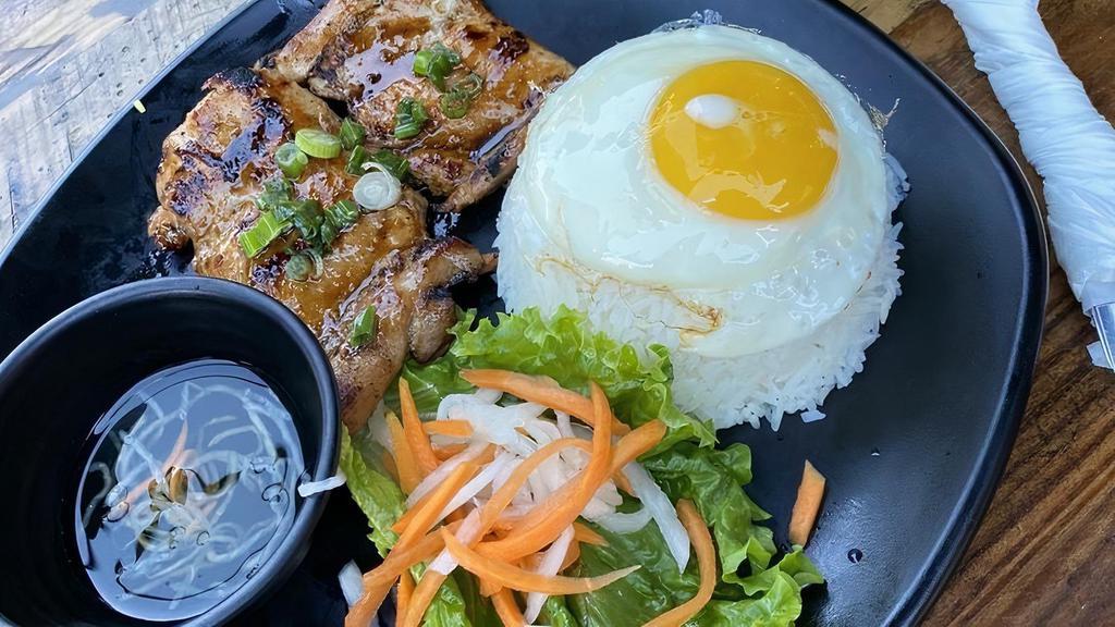 #15. Grilled Meat & Egg · Cơm Thịt Nướng - Served w/ Steam Rice