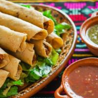 Flautas · One rolled Chicken Taquito.