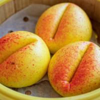 A17. Longevity Peach Buns 寿桃（12只） · 12 buns!