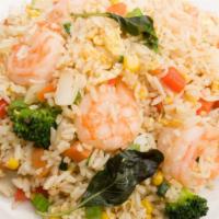 Basil Garlic Fried Rice · Choice of Tofu, chicken, minced pork or beef. Shrimp for an extra cost.