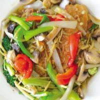 Ginger Fish · Fresh tilapia deep fried and topped with fresh ginger, onions, mushroom and bell peppers in ...