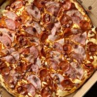 7. Salami, Sausage, Pepperoni, Canadian Ham · meatlover with house-made sausage