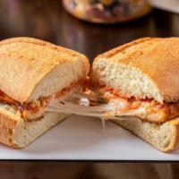 Chicken Parmesan Sandwich · provolone, tomato sauce