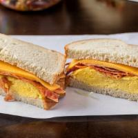 Breakfast Sandwich · Please choose 1 meat in Preparation Additions  italian sausage, ham ,or bacon ,comes with am...