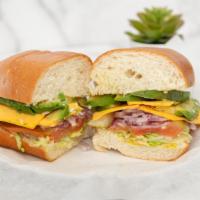 #17 - Veggie Deli Sandwich · Includes - Avocado, Cheese, Mayo, Mustard, Salt, Pepper, Lettuce, Tomato, Pickles, Red Onion...
