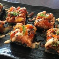#7. Sushi Puzzle · Spicy salmon, spicy tuna & real crab meat.
