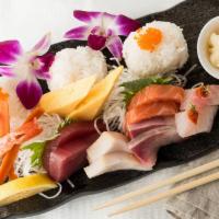 #4. Chirashi · Assorted raw fish slices over sushi rice.
