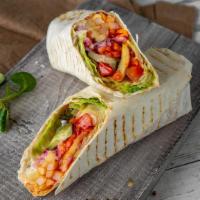 Matt's Protein Wrap · Shredded chipotle chicken breast w/ avocado, roasted red peppers and honey mustard served w/...