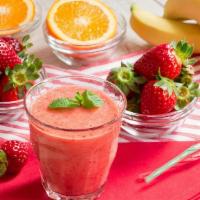 Sunrise Smoothie · Strawberries, banana, orange juice & honey
