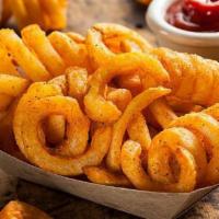 Curly Fries · curly fries are perfectly crispy and salty.
