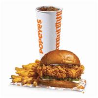 Spicy Chicken Sandwich Combo · Includes a choice of regular signature side and a drink.