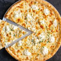 Neon Future - White Pizza (Xl) · My lit herb infused dough covered with my blend of mozzarella cheeses, ricotta cheese, fresh...