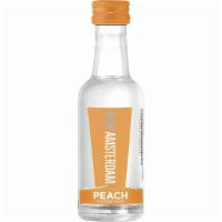 New Amsterdam Peach Vodka (50 ml) · New Amsterdam Peach offers notes of succulent peach flavor, and is rounded out with orange b...