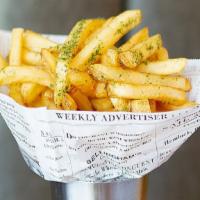 Fries · Thicker cut, crispier, and very fluffy.