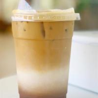 Dirty Chai Latte · Regular Chai Latte + Double Espresso
12 oz for hot version, 16 oz of iced version.