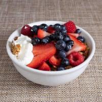 Breakfast Parfait* · House made granola, seasonal fruit, greek yogurt, and maple syrup