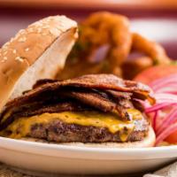 Grubstake Burger · Cheeseburger and lots of bacon.