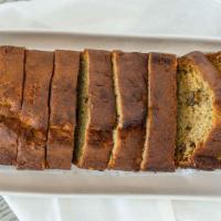 Banana Bread · Baked fresh every morning the aroma will keep you coming back for more, does contain walnuts.