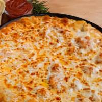 Cheese Pizza · Generous amount of our three cheese blend. Personal: 140-200 cal., small: 180-270 cal., medi...