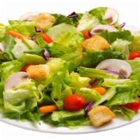 Garden Salad
 · Fresh, mixed green salad with mushrooms, tomatoes, cucumbers, carrots and our own garlic Par...