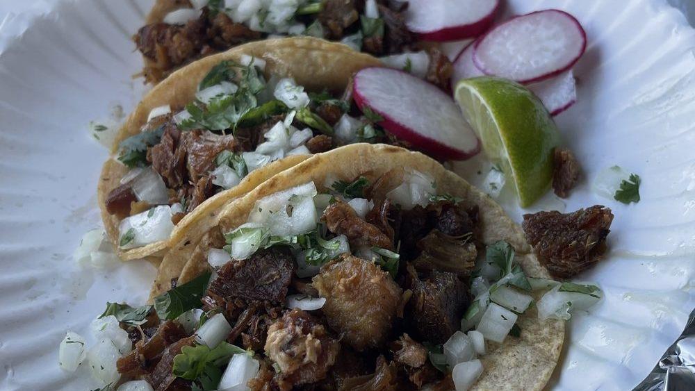 Mini Tacos · Choice of meat with fresh cilantro and onion mix side, meat with fresh cilantro, onion mix.